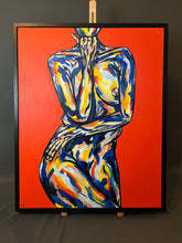 Load image into Gallery viewer, Canvas Original Painting - Rest, Nude Orange
