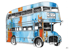 Load image into Gallery viewer, London Vintage Bus Print
