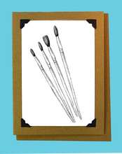 Load image into Gallery viewer, Paintbrush Artwork Card
