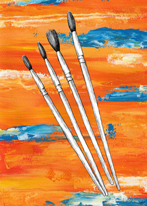 Paint Brushes Print