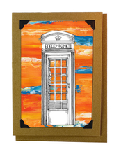 Load image into Gallery viewer, Telephone Box Artwork Card
