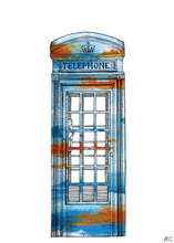 Load image into Gallery viewer, Telephone Box Print
