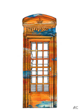 Load image into Gallery viewer, Telephone Box Print
