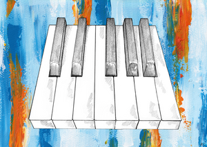 Piano Keyboard Print