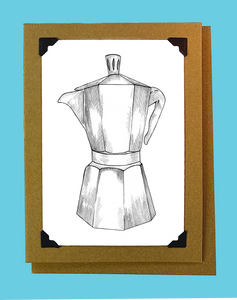 Coffee Pot Artwork Card