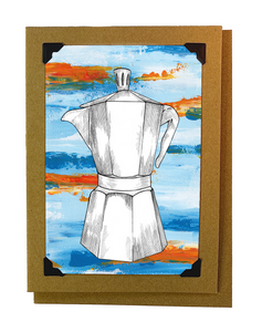 Coffee Pot Artwork Card