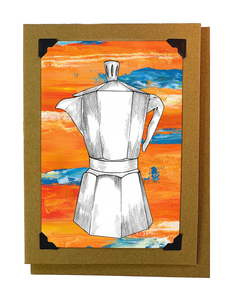 Coffee Pot Artwork Card