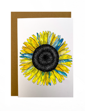 Load image into Gallery viewer, Sunflower of Peace Charity Card
